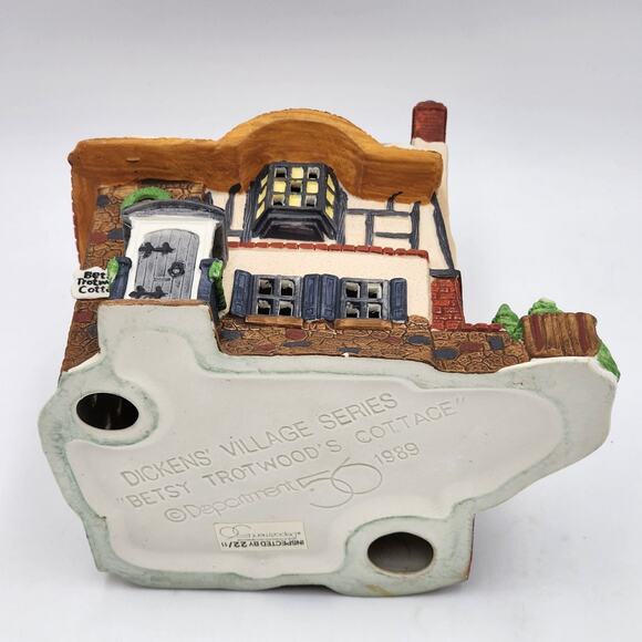 Dept 56 Betsy Trotwoods Cottage Dickens Village Series VTG 1989 in Original Box - Picture 12 of 16
